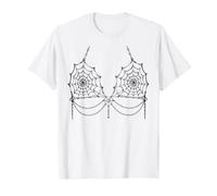 Sujetador de telaraña para Halloween, lencería de Halloween, gráfico, Sexy, Espeluznante Camiseta