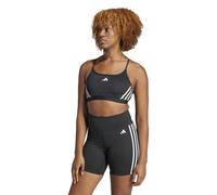 Adidas Performance Sujetador top deportivo, sujeción ligera. Color blanco/negro