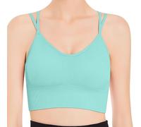 Sujetador Deportivo con Tiras para Mujer para Yoga, Correr, Gimnasio, Entrenamiento, Fitness, Camisetas sin Mangas Sujetador Sexy Mujer Abierta Pezon Cintas De Pecho (G, M)