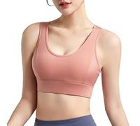 Sujetador Deportivo de Push Up para Mujer Chaleco de Fitness y Yoga Sin para Pecho Pequeño