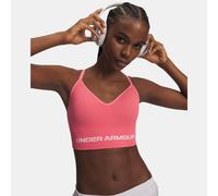 Sujetador deportivo de sujeción baja Under Armour Vanish Seamless para mujer Bittersweet Rosa / Blanco S