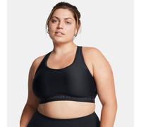 Under Armour Sostén deportivo UA Crossback Mid Bra, espalda cruzada, copas extraíbles, negro