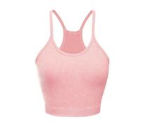 Sujetador Deportivo De Yoga con Espalda Cruzada para Mujer - Inalámbrico Transpirable Tirantes Sin Costuras Almohadilla Desmontable Gimnasio Ropa para Gimnasio Entrenamiento