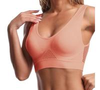 Sujetador Deportivo Mujer Alto Impacto con Relleno Comodos Push Up Sujetadores Sport Bra Top sin Costuras Sostén sin Aros Chica Dama Chaleco Yoga Fitness Fiesta Tallas Grandes Casual