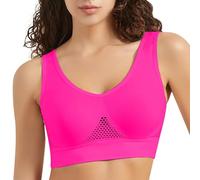Sujetador Deportivo Mujer Alto Impacto con Relleno Comodos Push Up Sujetadores Sport Bra Top sin Costuras Sostén sin Aros Chica Dama Chaleco Yoga Fitness Fiesta Tallas Grandes Casual