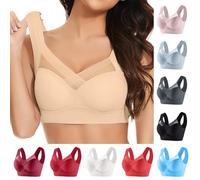 Sujetador Deportivo Mujer tallas grandes Sujetador sin Aros con relleno Interior Ropa Sujetadores reductores con Cierre Delantero Push Up Básicos Bandolera Mujer Suaves Elástico Ligero y cómodo 2026