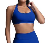 Sujetador deportivo para mujer con efecto push-up, sujetador sin costuras con efecto push-up, sujetador acolchado para yoga y fitness, sin costuras..., Bu2., S