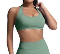 Sujetador deportivo para mujer con efecto push-up, sujetador sin costuras con efecto push-up, sujetador acolchado para yoga y fitness, sin costuras..., Gn3, M
