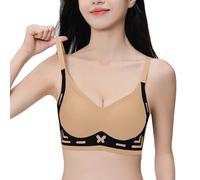 Sujetador deportivo para mujer, pechos grandes, fuerte y transpirable, bralette sin costuras, sujetador de encaje sin costuras, sujetador de dormir de moda sujetador de malla con extensión de