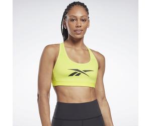 Sujetador deportivo Reebok Lux Vector - Amarillo / M