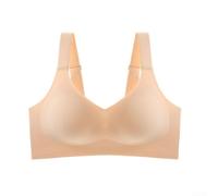 Sujetador deportivo sin costuras para mujer, alto para soporte de impacto, parte superior de yoga sin varillas con almohadillas extraíbles para gimnasio, correr, fitness, talla M-XXXL (piel L)