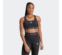 Sujetador deportivo sujeción media espalda cruzada Mujer Adidas negro XL