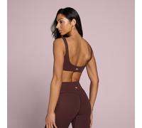 Sujetador deportivo Tempo con detalle frontal cruzado para mujer de MP - Fudge - XL