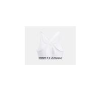 Under Armour - Sujetador Mid Crossback Sports Mujer, Mujer, White-White-Black, L