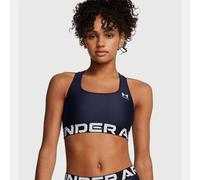 Sujetador deportivo Under Armour HeatGear Mid Branded - Azul marino / S