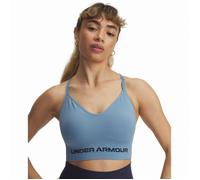 Under Armour Vanish Seamless Low Impact Sports Bra Sujetador Deportivo, Azul Ahumado/Azul Marino Lavado, Medium para Mujer