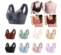Sujetador Diario Transpirable Mujer Deporte Color Sólido Sujetadores sin Aros Interior Ropa Elegantes Sujetadores con Cierre Delantero Push Up Básicos Bandolera Mujer Suaves Elástico Ligero y cómodo