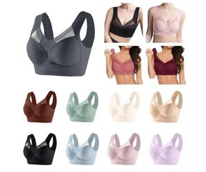 Sujetador Diario Transpirable Mujer Deporte Color Sólido Sujetadores sin Aros Interior Ropa Elegantes Sujetadores con Cierre Delantero Push Up Básicos Bandolera Mujer Suaves Elástico Ligero y cómodo