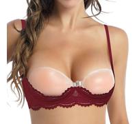 Sujetador Doble Push Up Sin Tirantes Lenceria Lactancia Encaje Triple Descubierta High Ejercicio Balconet Despues Llevar Pink Bonita 2 Corset Fuerte Sujecion Frente Solo Trajes