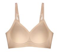 Sujetador Elevador Invisible Diseño Semirrígido Transpirable Nylon Bralette Cobertura Completa Soporte Delgado Tirantes Ropa Interior Para Damas Sujetador de Soporte Inalámbrico, Piel desnuda, M