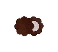 Sujetador erótico de cuero y látex para mujer marca BYE BRA BYE BRA PEZONERAS FLOR PACK 3 UNIDADES MARRON OSCURO M