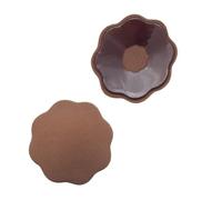 Sujetador erótico de cuero y látex para mujer marca BYE BRA BYE BRA PEZONERAS REUTILIZABLES 1 PAR MARRON OSCURO