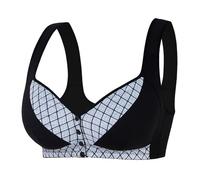 Sujetador genérico para mujer de encaje fino profundo en V Scalloped Sujetador Balconnet sin armaduras agrupación Push-Up para escote vestido diario intimidad ligero sexy elegante sin costuras, Negro