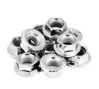 Sujetador hexagonal de tuerca hexagonal con rosca fina de tuerca de brida 10PCS con almohadilla