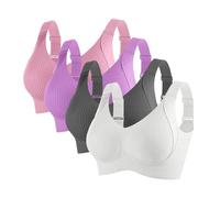 Sujetador Inalámbrico Cómodo y Suave para Mujer - Sujeción Completa Sujetador Invisible Diario 2 Fuera País, s, 3XL