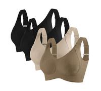 Sujetador Inalámbrico Cómodo y Suave para Mujer - Sujeción Completa Sujetador Invisible Diario 2 Fuera País, T, XXL