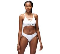Reebok Mujer Sujetador sin Costuras Blanco Medio