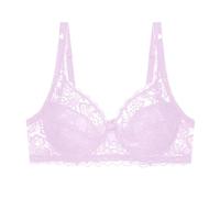 Sujetador para arriba sexy chic inalámbrico para mujer, ropa interior color sólido, ajustable, transpirable, cómodo, sujetador anticaída lencería, conjunto de apoyo sin armadura, rosa, 60C