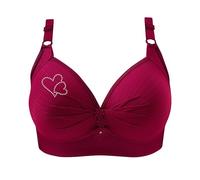 Sujetador para mujer, cómodo sin aros, sujetadores de pechos grandes, copas completas, bralette fuerte sujeción frontal, tirantes ajustables, tops cómodos, ropa interior push up, sujetador sin