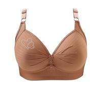 Sujetador para mujer, cómodo sin aros, sujetadores de pechos grandes, copas completas, bralette fuerte sujeción frontal, tirantes ajustables, tops cómodos, ropa interior push up, sujetador sin