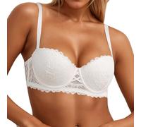 Sujetador para mujer, cómodo sujetador con aros, embellece tu sujetador con un elegante sujetador de encaje que es perfecto para el día a día, con soporte para aros, un diseño transpirable para lo