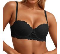 Sujetador para mujer, cómodo sujetador con aros, embellece tu sujetador con un elegante sujetador de encaje que es perfecto para el día a día, con soporte para aros, un diseño transpirable para lo