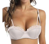 Sujetador para mujer, con armaduras, para mujer, sujetador grande, con armaduras, sin tirantes acolchados, lencería transpirable, sujetador push up y sujetador antiflacidez deportiva, yoga ligero