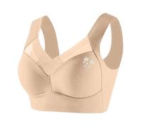 Sujetador para mujer sin aros, bralette para sentirse bien, suave acolchado, sin costuras, camiseta interior fuerte, bralette sin aros, ropa interior elegante, transpirable, corrector de postura