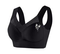 Sujetador para mujer sin aros, bralette para sentirse bien, suave acolchado, sin costuras, camiseta interior fuerte, bralette sin aros, ropa interior elegante, transpirable, corrector de postura