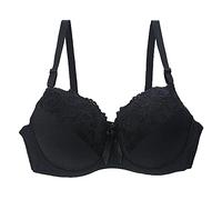 Sujetador para mujer sin aros - Encaje Bralette Pechos Grandes Bustier Sin Costura con Acolchado Extraíble Clásico Soft BHS Skiny Bra Cómodo Sujetador Mujer