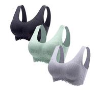 Sujetador para mujer sin aros sin costuras, sujetador deportivo push up sin costuras, sujetador sin costuras para mujer, pechos grandes, sujetador fuerte, sujetadores acolchados sin aros sin tirantes