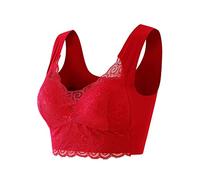 Sujetador para Mujer - Sostenes de Mujer Push Up sin Aros con Relleno Sujetador Sujetador Mujer Push Up lencería Sexy con Cuello en V con Espalda Descubierta Transpirables Sujetador Comodos
