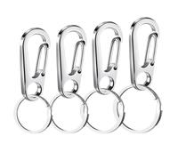 Sujetador para Placas de Collar de Perro,4 Piezas de Clip Rápido de Acero Inoxidable para Collares de Mascotas | Accesorio De Sujecion Y Posicionamiento para Mascotas,para Actividades De Interior