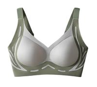 Sujetador Post Operación Soft Support Top Support No Marking Underwear Women Fixed Cup to Collect Side Breasts Gathered Tank Top Sujetador Lot, verde, XL