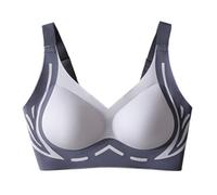 Sujetador Post Operación Soft Support Top Support No Marking Underwear Women Fixed Cup to Collect Side Breasts Gathered Tank Top Sujetador Lot, azul, M