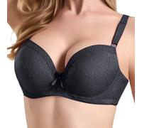 Sujetador Push up Estilo Europeo con Aros, Soporte Ajustable, Ligero, cómodo y Transpirable, lencería de Uso Diario. Gracia Que se Siente