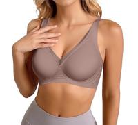 Sujetador Push-up para Mujer, Sin Aro Armadura Zero Feel Bliss, Tirantes Anchos Elásticos Ajustables, Suave Transpirable Efecto Invisible, Cobertura Total y Buen Soporte