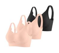 Sujetador push up para mujer, sin costuras, cómodo, conjunto de 3 piezas, soporte ajustable, deportes, no se ve, algodón, talla grande, balconette diario, trabajo, oficina, Pk9, XL