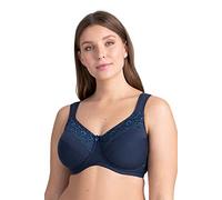 Sujetador Reductor con Aros y Copa Plana Cotton Now Miss Mary 90G Dark Blue