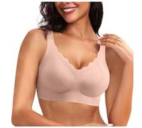 Sujetador Reductor Sin Aros Mujer, Sujetador InaláMbrico Mujer Sin Bralette Push Up Festejado Comodidad Diaria